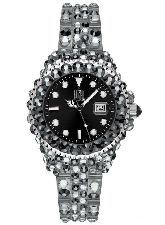 LIGHT TIME modelis MEDITERRANEO - Full Strass / Black