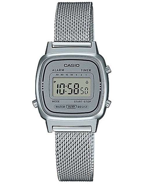 CASIO VINTAGE modelis ICONIC MINI STEEL - SILVER MESH