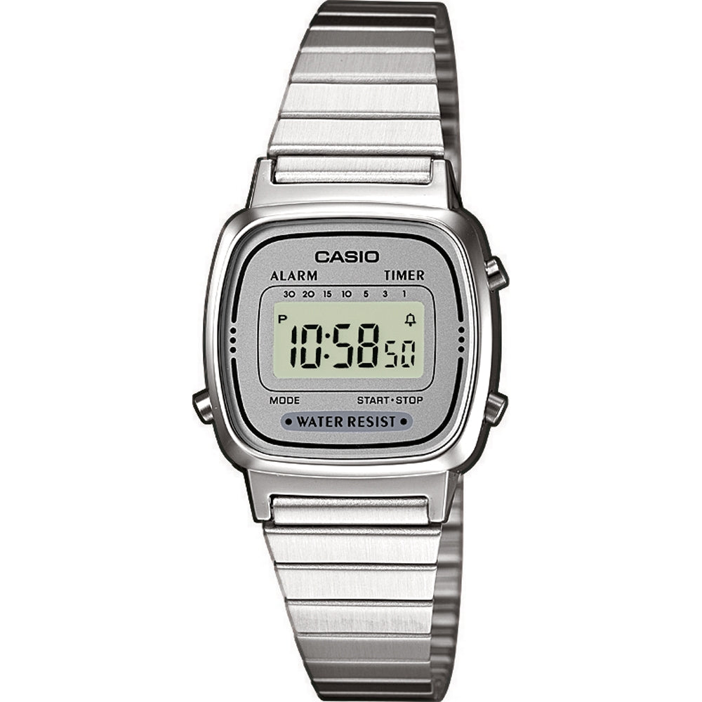 CASIO VINTAGE ICONIC MINI STEEL GREY LA670WEA-7EF