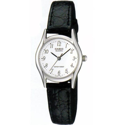 CASIO COLLECTION modelis ONLY TIME, LEATHER - WHITE