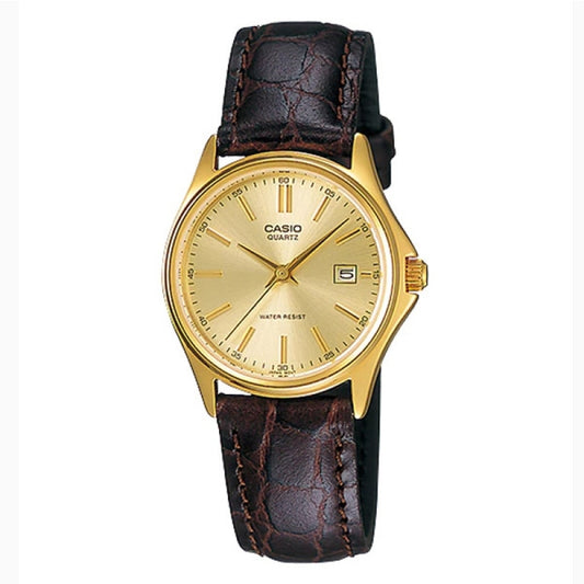 CASIO COLLECTION modelis Feminine LEATHER - GOLD
