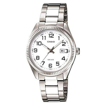 CASIO COLLECTION LADY DATE - WHITE LTP-1302D-7BVDF