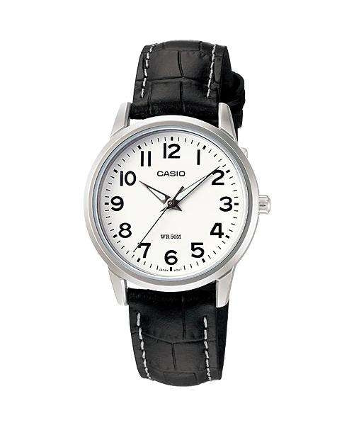 CASIO COLLECTION modelis Feminine 3H - LEATHER, WHITE