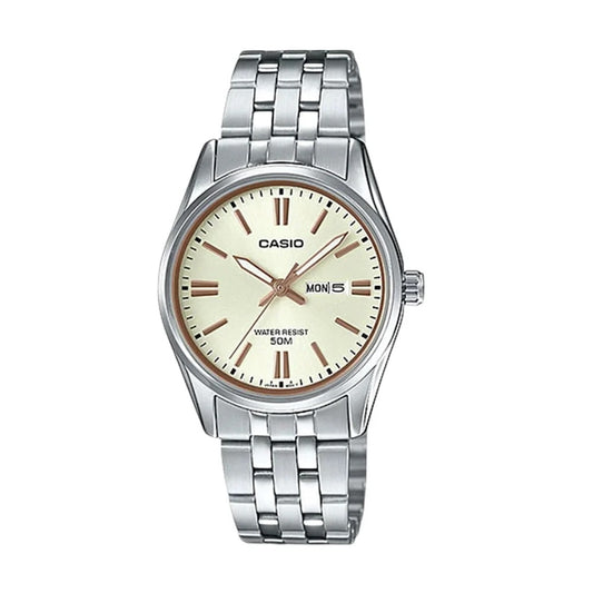 CASIO COLLECTION modelis Feminine DAY & DATE - CHAMPAGNE