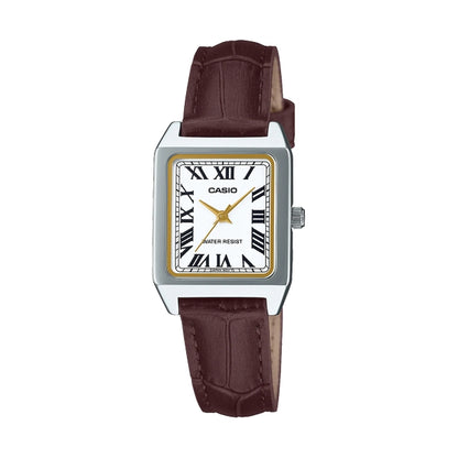CASIO COLLECTION TANK, LEATHER - WHITE LTP-B150L-7B2EF