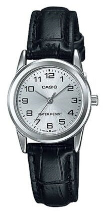 CASIO COLLECTION modelis Feminine 3H. LEATHER - SILVER