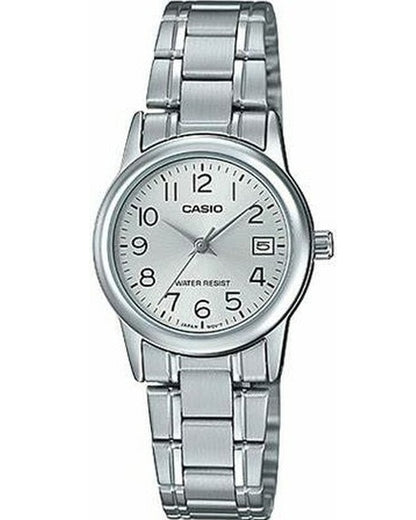 CASIO COLLECTION LADY DATE - SILVER LTP-V002D-7BUDF