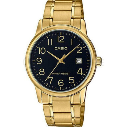 CASIO COLLECTION LADY DATE, GOLD - BLACK LTP-V002G-1BUDF