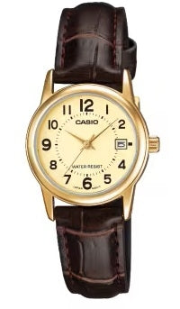 CASIO COLLECTION modelis Feminine DATE LEATHER - GOLD
