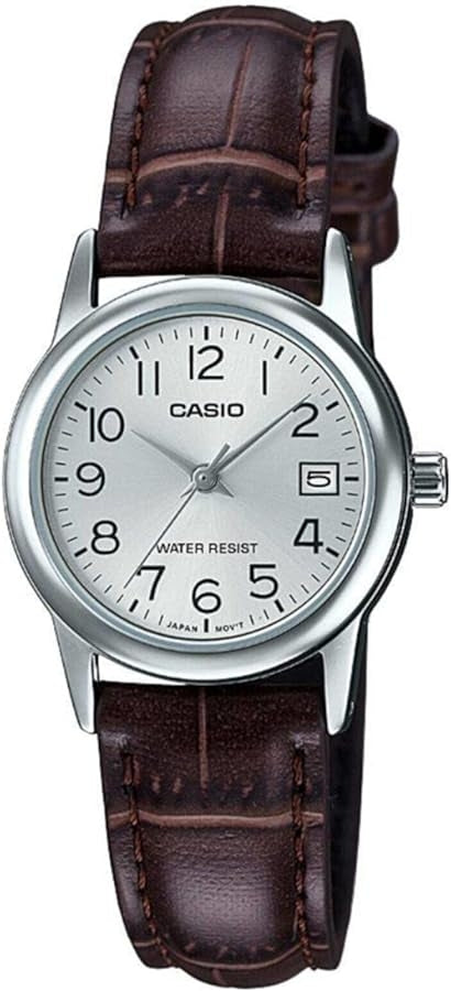 CASIO COLLECTION modelis Feminine DATE SILVER, LEATHER - ARMasculineEE