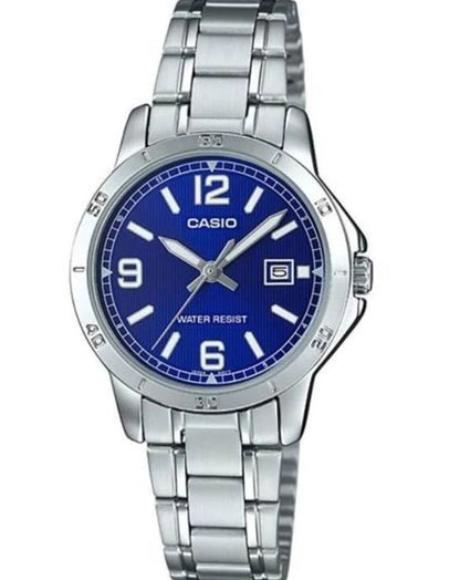 CASIO COLLECTION LADY DATE - BLUE LTP-V004D-2BUDF