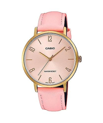 CASIO COLLECTION modelis MINIMAL GOLD, LEATHER - PINK