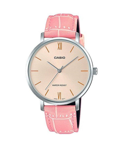 CASIO COLLECTION MINIMAL, LEATHER - ANTIQUE PINK LTP-VT01L-4BUDF