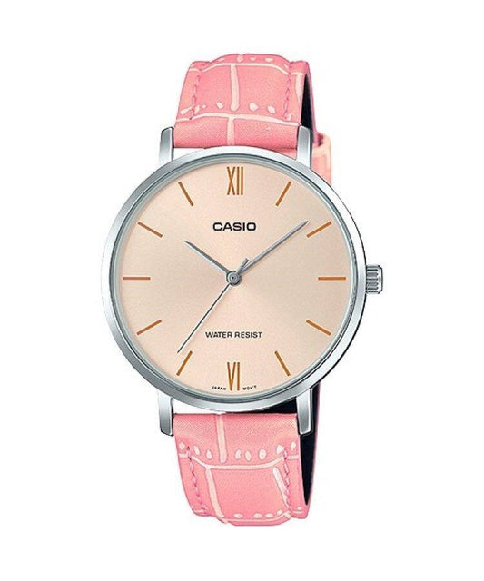 CASIO COLLECTION modelis MINIMAL, LEATHER - ANTIQUE PINK