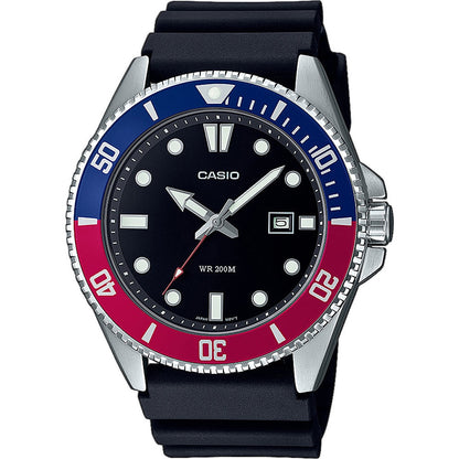 CASIO SPORT DIVER DATE 200M - BLACK MDV-107-1A3VEF