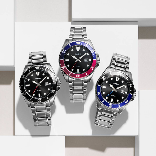 CASIO SPORT modelis DIVER DATE 200M - BLACK