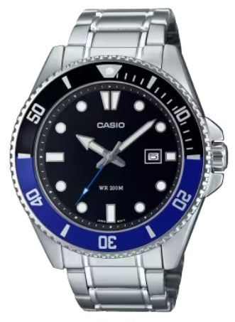 CASIO COLLECTION modelis DIVER DATE 200M - BLACK