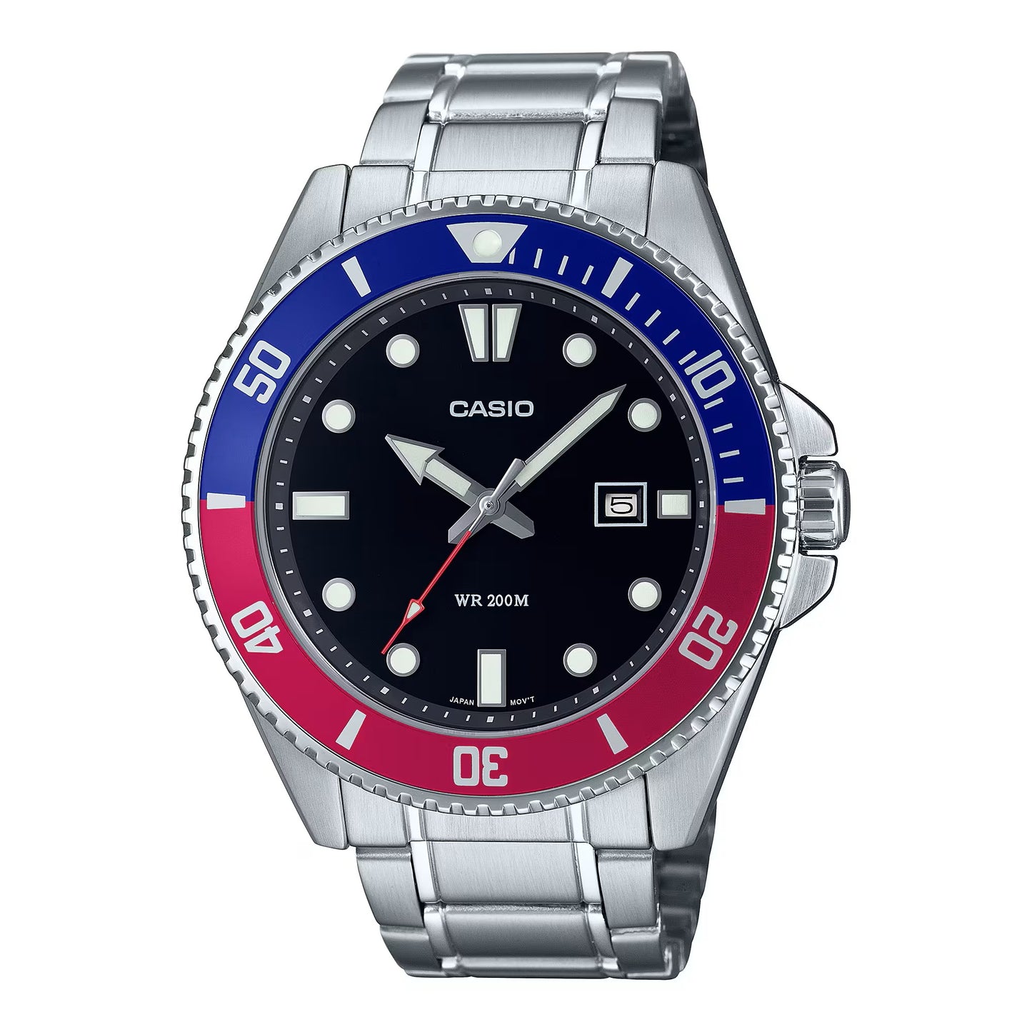 CASIO COLLECTION modelis DIVER DATE 200M - BLACK