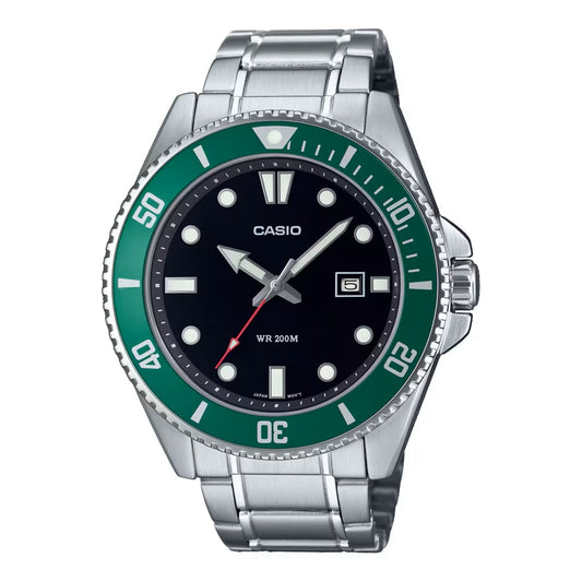 CASIO COLLECTION modelis DIVER DATE 200M - GREEN