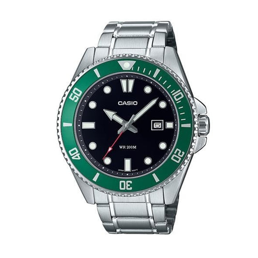 CASIO COLLECTION modelis DIVER DATE 200M - GREEN