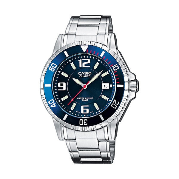CASIO COLLECTION DIVER 200m NEOBRITE - BLUE MTD-1053D-2AVES