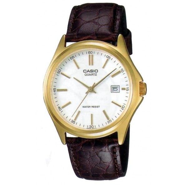CASIO COLLECTION modelis DATE LEATHER - WHITE