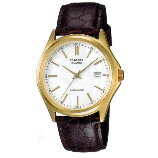 CASIO COLLECTION modelis DATE LEATHER - WHITE