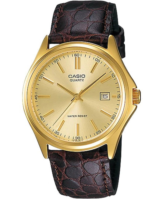 CASIO COLLECTION modelis DATE LEATHER - GOLD