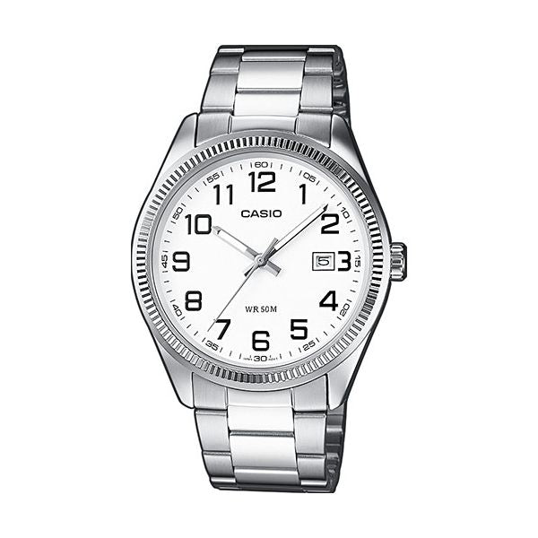 CASIO COLLECTION modelis DATE - WHITE. ARAB NUMBERS
