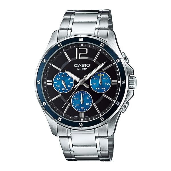 CASIO COLLECTION modelis MULTIFUNCTION CALENDAR - BLACK & BLUE