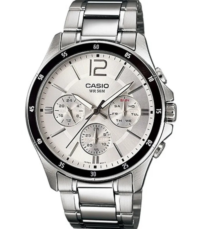 CASIO COLLECTION modelis MULTIFUNCTION CALENDAR - SILVER
