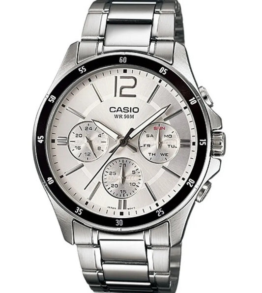 CASIO COLLECTION modelis MULTIFUNCTION CALENDAR - SILVER