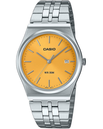 CASIO COLLECTION DATE - OCHER YELLOW MTP-B145D-9AVEF