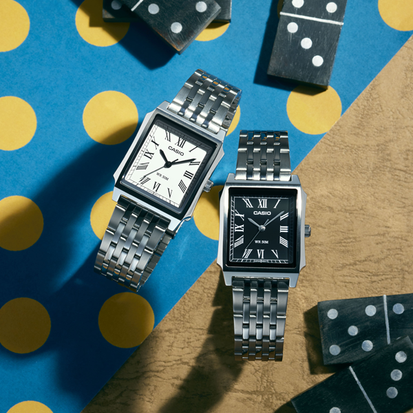 CASIO COLLECTION modelis TANK - STEEL, WHITE