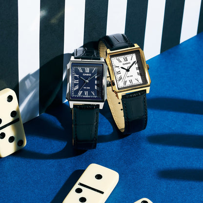 CASIO COLLECTION TANK - GOLD, LEATHER MTP-B190GL-7BVEF