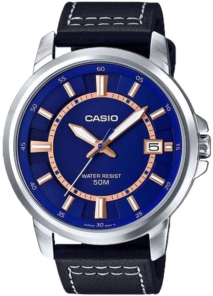 CASIO COLLECTION BOLD - BLUE MTP-E130L-2A