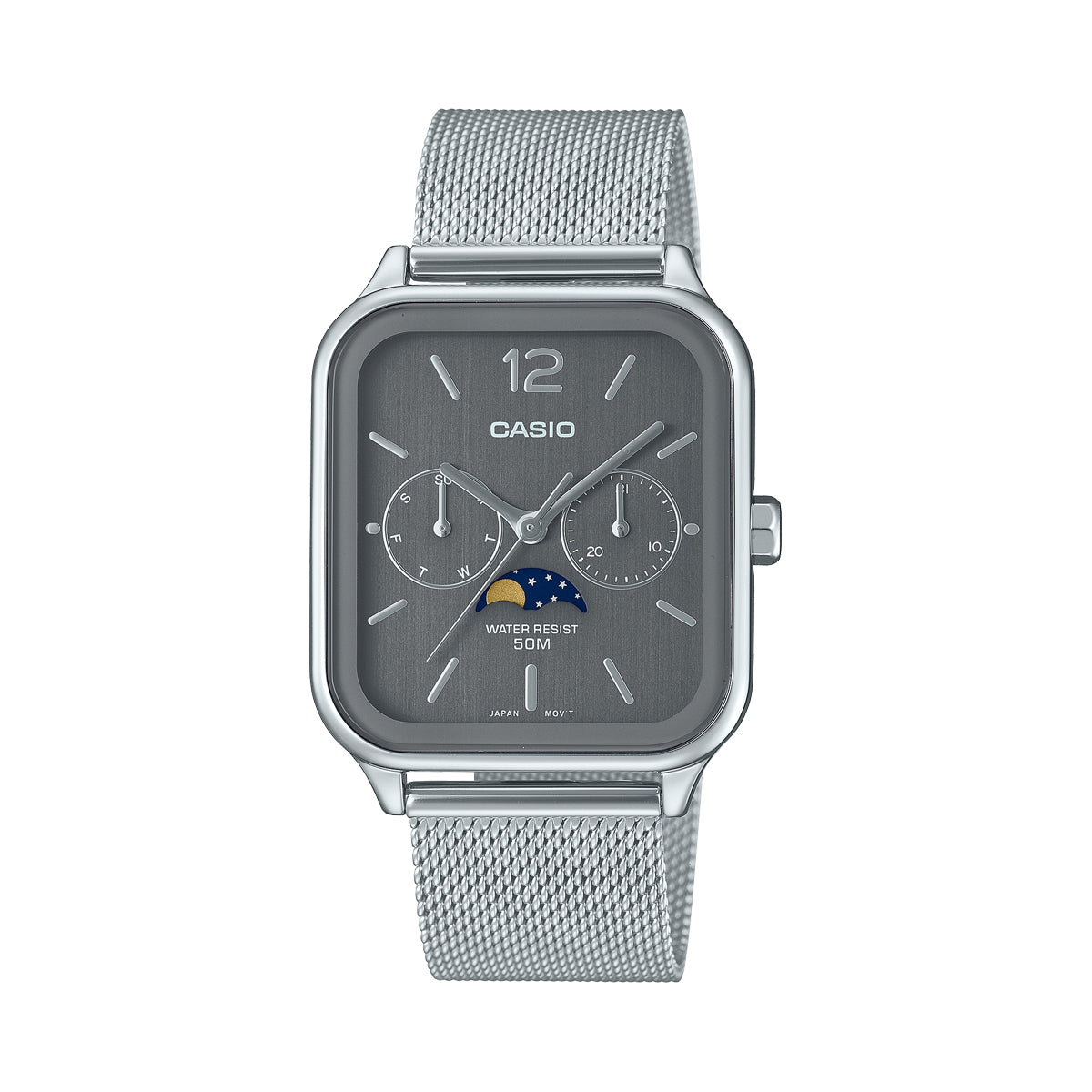 CASIO COLLECTION modelis MOONPHASES - GREY MESH