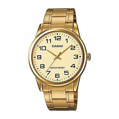 CASIO COLLECTION ONLY TIME, GOLD - CHAMPAGNE MTP-V001G-9BUDF