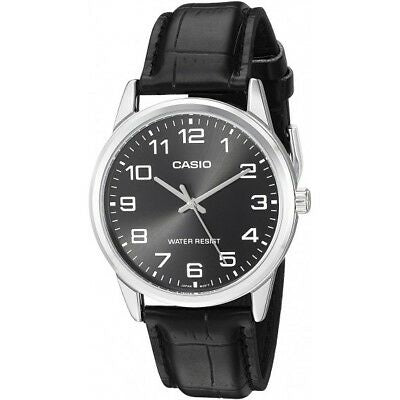CASIO COLLECTION modelis ONLY TIME, LEATHER - BLACK