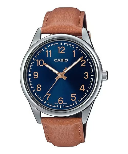 CASIO COLLECTION CASUAL, КОЖА - СИНИЙ MTP-V005L-2B4UDF
