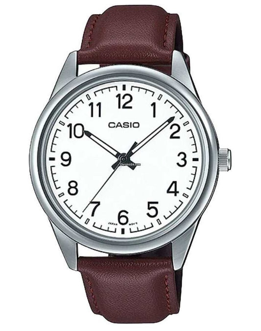 CASIO COLLECTION modelis CASUAL, LEATHER - WHITE