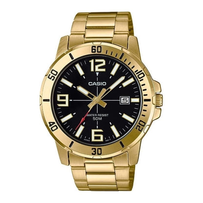 CASIO SPORT COLLECTION DIVER 50M GOLD - BLACK MTP-VD01G-1BVUDF