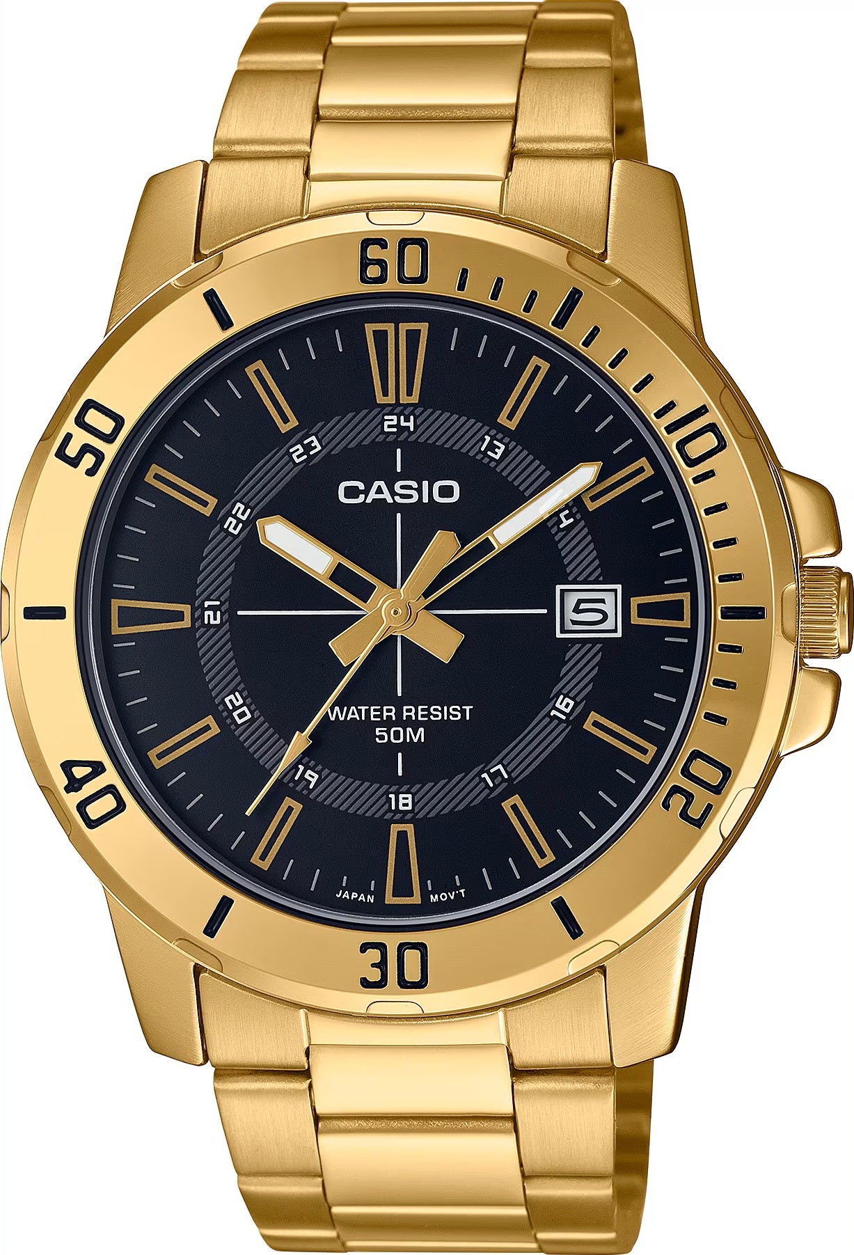 CASIO SPORT COLLECTION modelis DIVER 50M GOLD - BLACK