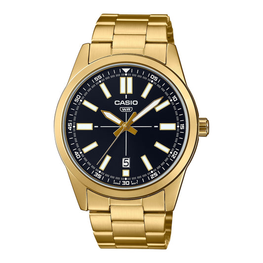 CASIO COLLECTION modelis CASUAL DATE GOLD - BLACK