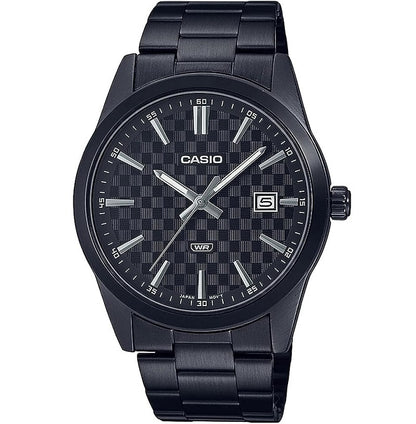 CASIO COLLECTION DATE - CARBON LOOK - BLACK MTP-VD03B-1AUDF