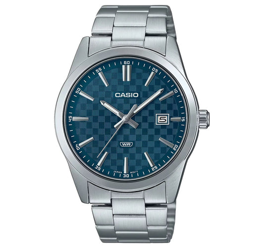 CASIO COLLECTION modelis DATE - CARBON LOOK - PETROL BLUE