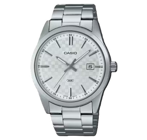 CASIO COLLECTION modelis DATE - CARBON LOOK - SILVER