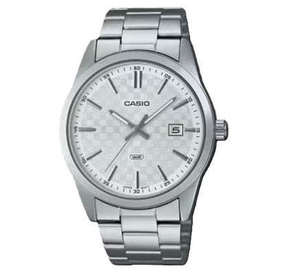 CASIO COLLECTION DATE - CARBON LOOK - SILVER MTP-VD03D-7AUDF