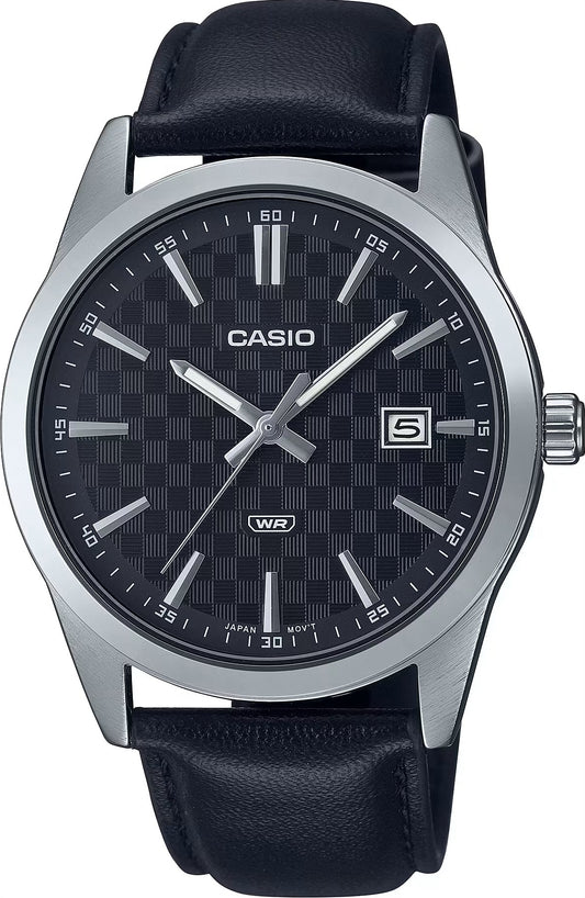 CASIO COLLECTION modelis DATE - CARBON LOOK - SILVER & BLACK
