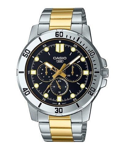 CASIO COLLECTION modelis DIVER MULTIFUCTION STEEL&GOLD - BLACK